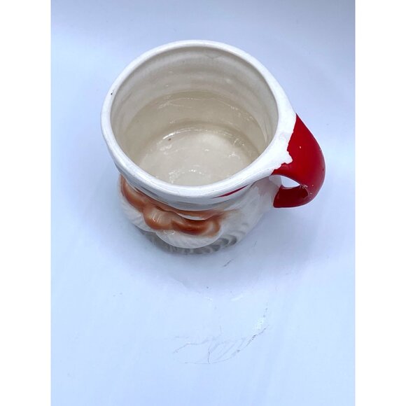 Vintage Ceramic Santa Claus Mug Japan Hand Painted Holiday Cup Retro Christmas D - Picture 7 of 9